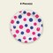 8 Count Pink and Blue Polka Dot Paper Dinner Plates 9 Inch Gender Reveal Baby Shower Supplies